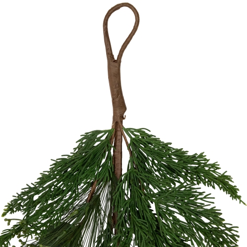 Real Touch Eucalyptus and Mixed Pine Artificial Christmas Garland - 6' x 8" - Unlit