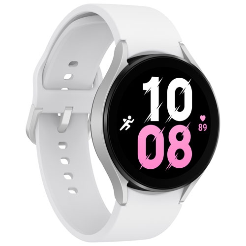 Refurbished 44mm Smartwatch with Heart Rate Monitor - Silver