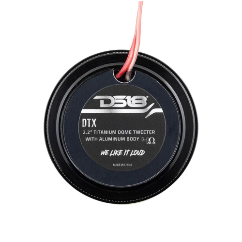 DS18 haut-parleur d'aigus à dôme en titane de 2,2 po avec 60 W Peak à 4 ohms et boîtier en aluminium DTX pour l'auto