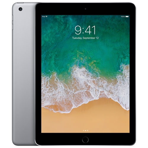 Remis à neuf - Apple iPad 9,7 po 32&nbsp;Go avec Wi-Fi/4G LTE - Gris cosmique