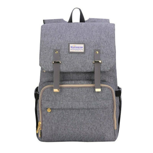 SUNVENO  Canvas Diaper Bag Backpack