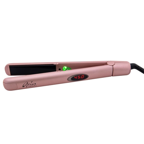 ARIA BEAUTY  - Hair Straightener 1” Infra-Red Tourmaline (Rose Gold) In Black