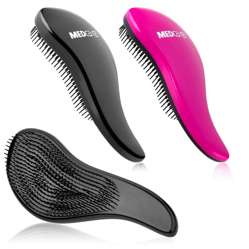 Detangling Brush - Detangler Brushes Set, Pain-Free Hair Brush Straightener That Removes Tangles and Knots Straightening Hair Shiny and Smooth