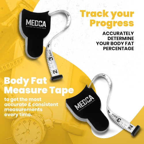 Ruban à mesurer Body Tape Measure - rubans à mesurer pour moniteurs de poids corporel et adipeux, règle à mesurer rétractable (pouces et cm) pour une