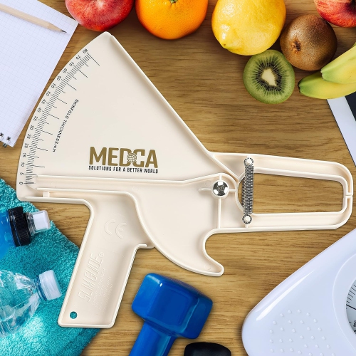 Pro Body Skin Caliper - Handheld Bmi Measuring Tool - Accurate Skinfold Caliper Measures Fat for Men and Women, for Monitoring Fitness and Weight