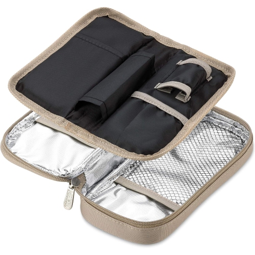 Étui de voyage isotherme pour diabétiques avec 2 blocs réfrigérants en gel – glacière de sacs réutilisables, légers et durables pour médicaments,