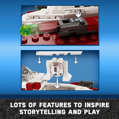 LEGO Star Wars OBI-Wan Kenobi's Jedi Starfighter 75333 Building Toy Set - Features Minifigures, Lightsaber, Clone Starship from Attack of The Clones,