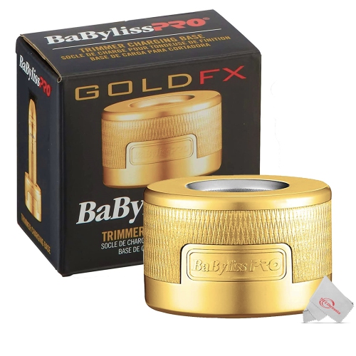 BaByliss PRO Gold FX Boost + Metal Lithium Outlining Trimmer + Babyliss Pro Gold FX Trimmer Charging Base fits FX787 Trimmers