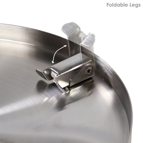 Sunnydaze Tabletop Smokeless Fire Pit with Bag and Poker - 5.5 in - Silver