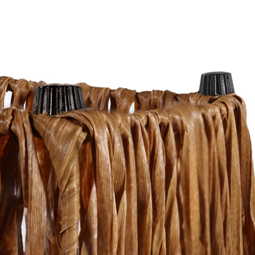 Sunnydaze 11 in Hyacinth Poly-Wicker Planter - Barley - Set of 2