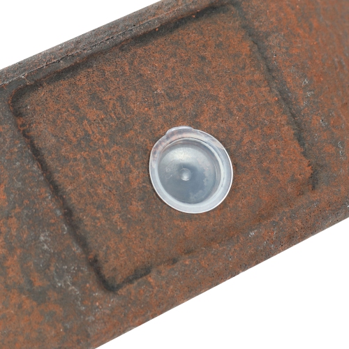 Sunnydaze 12 in Round Wall-Mounted Outdoor Planter - Dark Brown - Set of 2