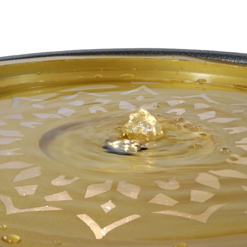 Sunnydaze All Star Galvanized Iron Outdoor Bowl Fountain with LED Lights