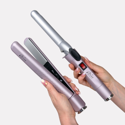 Aria - Pop n’ Lock Interchangeable Straightener/Curling Iron Set
