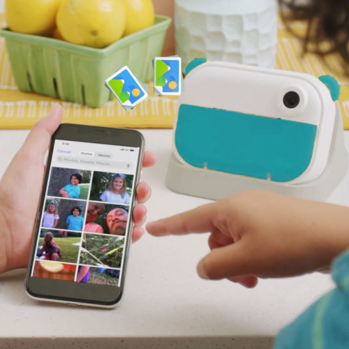Mon appareil photo Mon premier Wi-Fi – appareil photo instantané pour enfants avec étiqueteuse thermique sans fil à transfert, carte microSD gratuite