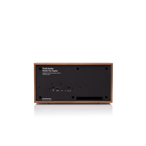Tivoli Audio Model Two Digital Wi-Fi Streaming Smart Speaker - Walnut/Gold