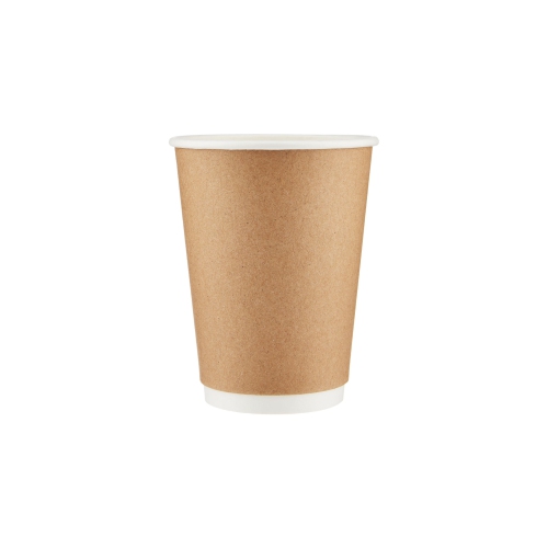 QNP SUPPLIES  16OZ Kraft Cups Double Wall -500PCs/case