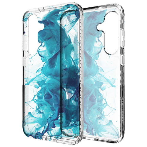 CLCKR Topaz Fitted Hard Shell Case for Galaxy S24+ - Blue/Clear