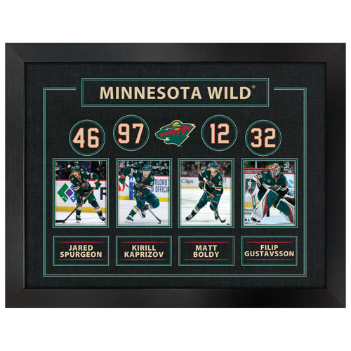 Frameworth - Minnesota Wild : Toile encadrée « The Best Collage »