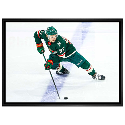 Frameworth Minnesota Wild: Kirill Kaprizov Framed Canvas