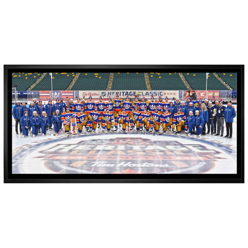 Toile encadrée Heritage Classic des Oilers d'Edmonton de Frameworth