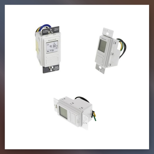 Honeywell – Commutateur à minuterie PLS750C1000 avec Sunrise Sunset simple ou 3 voies