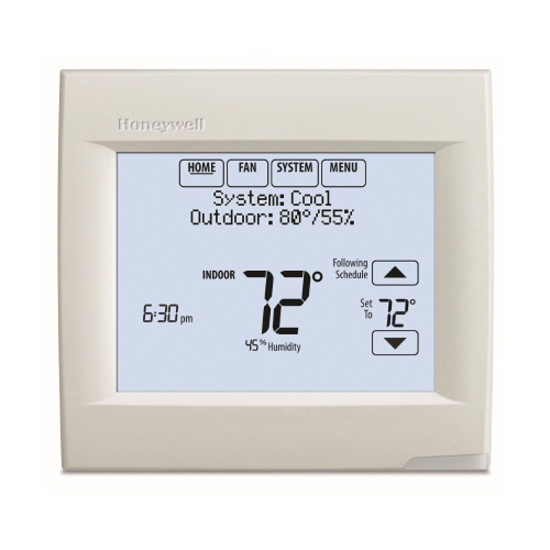 HONEYWELL  Th8110R1008 Vision Pro 8000 Touch Screen Single Stage Thermostat Waterfurnace Geothermal - Downstairs 3/2 - Upstairs 2/2
              2 Thermostats / 2 Indoor sensors / 1 outdoor sensor 
              
              Our original thermostats were very poorly placed