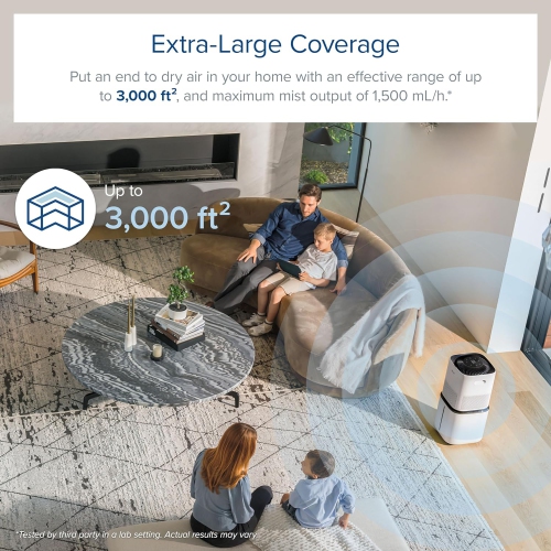 LEVOIT Smart Evaporative Humidifier for Large Room and Home Whole House up to 3000ft², 6 Gal, Last 72-Hour, Premium Filter, Dry Mode, Water Fill Hose