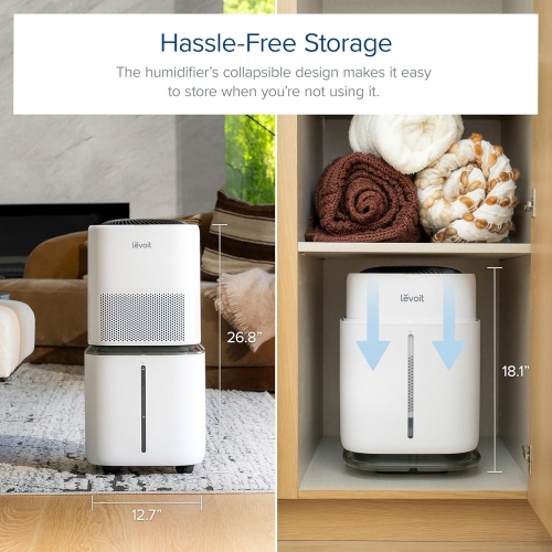 LEVOIT Smart Evaporative Humidifier for Large Room and Home Whole House up to 3000ft², 6 Gal, Last 72-Hour, Premium Filter, Dry Mode, Water Fill Hose