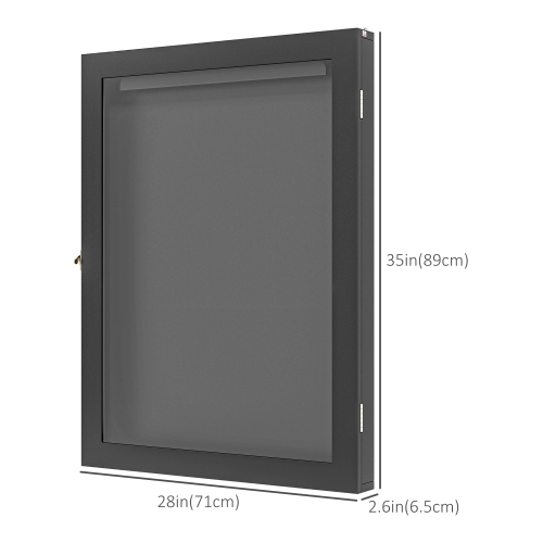 HOMCOM Jersey Display Frame Case, Acrylic Sports Shirt Shadow Box for Basketball Football Baseball