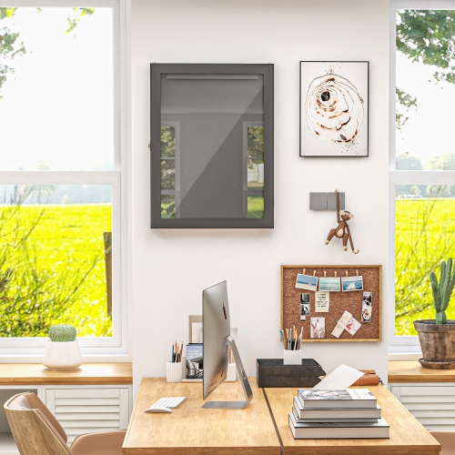 HOMCOM Jersey Display Frame Case, Acrylic Sports Shirt Shadow Box for Basketball Football Baseball