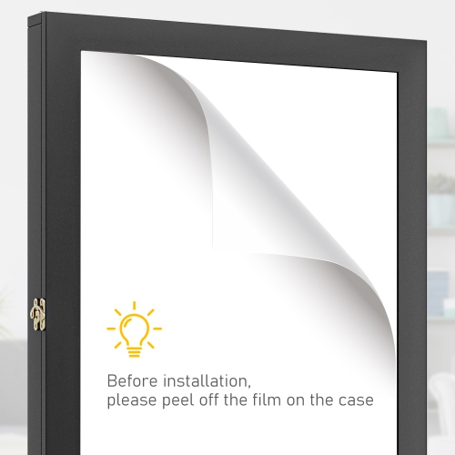 HOMCOM Jersey Display Frame Case, Acrylic Sports Shirt Shadow Box for Basketball Football Baseball