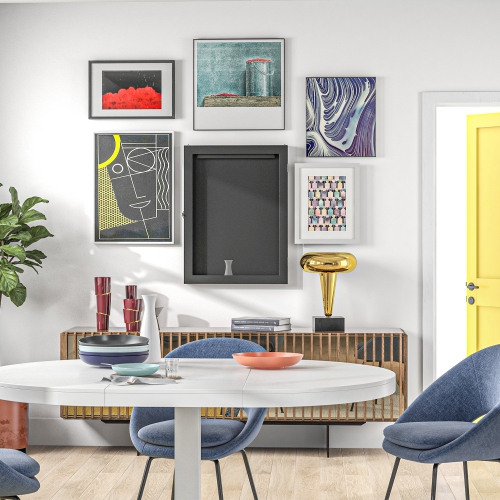 HOMCOM Jersey Display Frame Case, Acrylic Sports Shirt Shadow Box for Basketball Football Baseball