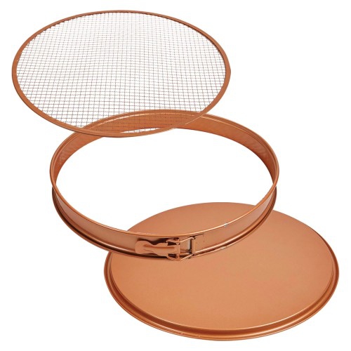 COPPER CHEF 12" inch Pizza & Crisper Pan Set, 3-PC Pizza Pan Set with Double-Sided Pan, Crisper Screen, Spring Form Wall, Non-Stick Coating, Heat