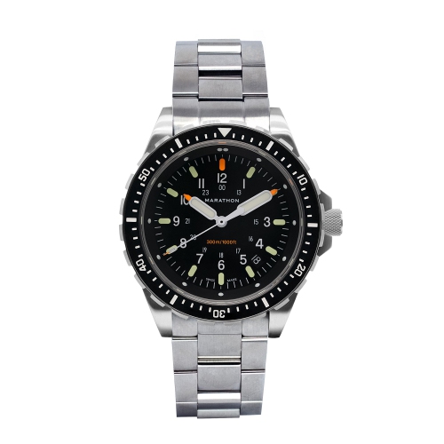 MARATHON  - Jumbo Diver's Quartz (Jsar) With Ss Bracelet With The Us Great Seal Clasp 46MM In Multicolor