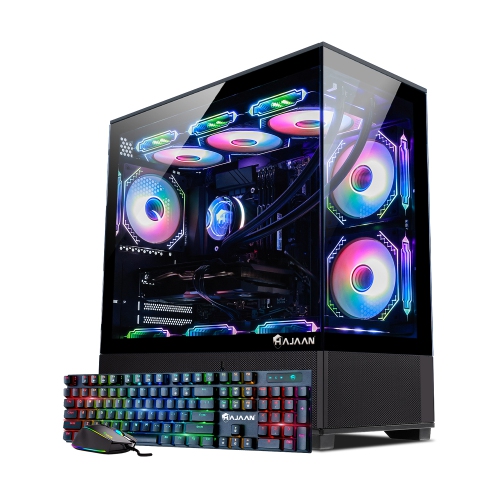 HAJAAN SuperX Gaming PC Liquid Cooled - Intel i9 12900K upto 5.2Ghz 32GB DDR4 RAM 2TB NVMe SSD GeForce RTX 3070 8GB DDR6 WiFi Bluetooth Windows 11