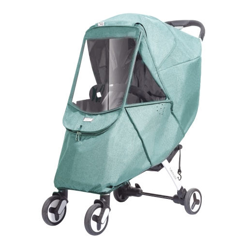 SUNVENO  Universal Stroller Rain Cover In Green