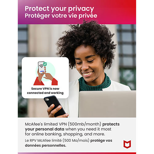 McAfee Total Protection - 5 Devices - 1 Year - Digital Download