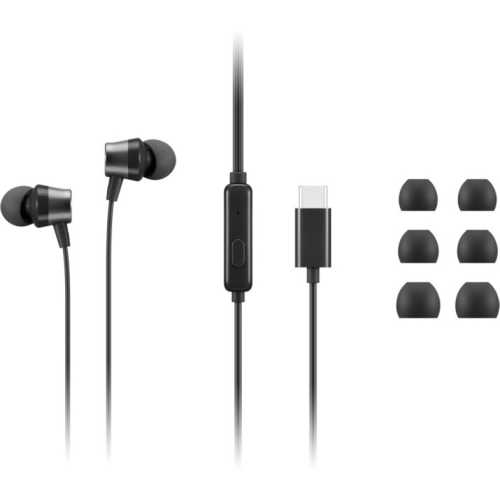 LENOVO In-Ear Headsets with Mic - Black