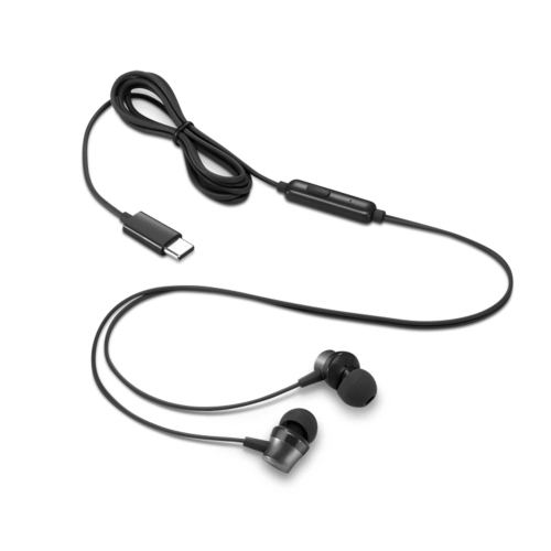 LENOVO In-Ear Headsets with Mic - Black