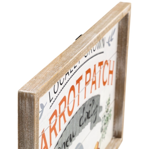 Carrot Patch Wooden Wall Sign - 15.75"