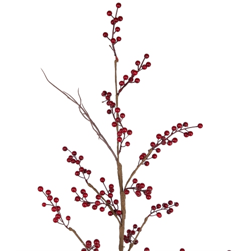 Potted Berry Artificial Christmas Twig Tree - Unlit - 4'