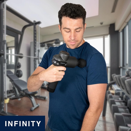 Appareil de massage à percussion Infinity PR Pro Endurance batterie remplaçable comprend un couple élevé 45&nbsp;W et un moteur sans balai performant