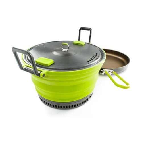 Image 1 de 5.. Ensemble d'évasion GSI avec poêle à frire et marmite 3&nbsp;L | Un ensemble de cuisson antiadhésif compact et très efficace