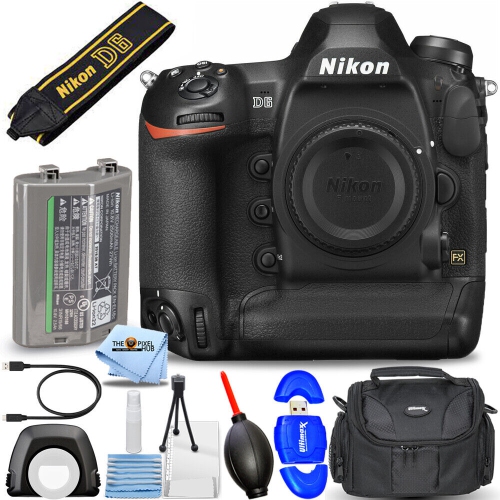 Nikon D6 FX-Format Digital SLR Camera - Essential Gadget Bag Bundle