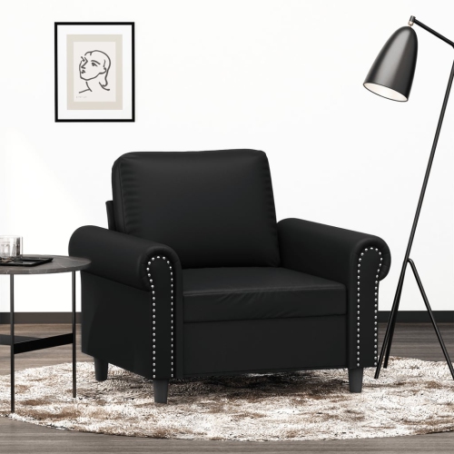 VIDAXL  Sofa Chair Black 60 Cm Faux Leather