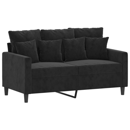 VIDAXL  2-Seater Sofa 120 Cm Velvet In Black