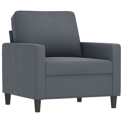 VIDAXL  Sofa Chair Dark Grey 60 Cm Velvet