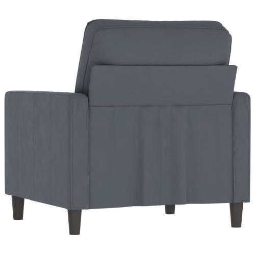 vidaXL Sofa Chair Dark Grey 60 cm Velvet
