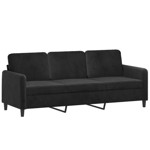 VIDAXL  3-Seater Sofa 180 Cm Velvet In Black