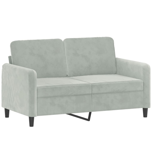 VIDAXL  2-Seater Sofa Light 120 Cm Velvet In Grey